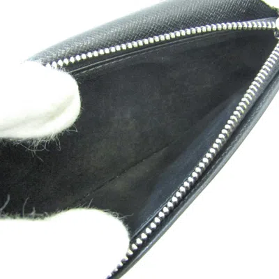 Pre-owned Louis Vuitton Brazza Black Leather Wallet  ()