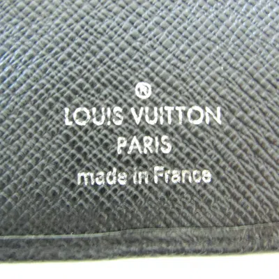 Pre-owned Louis Vuitton Brazza Black Leather Wallet  ()