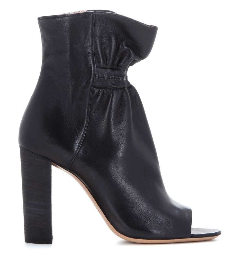 ankle boot peep toe