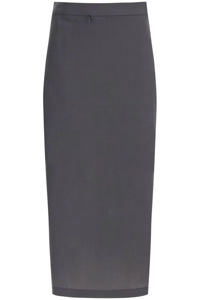 Paloma Wool Midi Skirt With Zipper In Grey