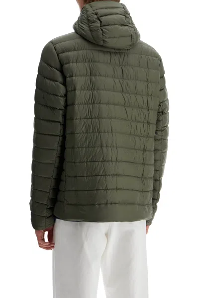 Patagonia Down-filled Hooded Sweater In Green