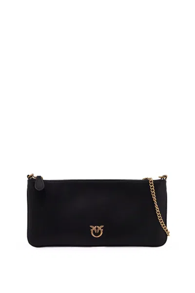 Pinko Borsa A Spalla Horizontal Flat In Black