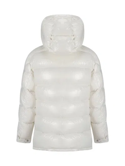 Moncler White Chiablese Short Puffer Jacket In White