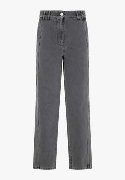 Patou Straight-leg Pants In Gray