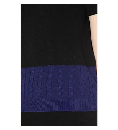 Shop Victoria Beckham Cashmere-blend Jumper In Black Blue