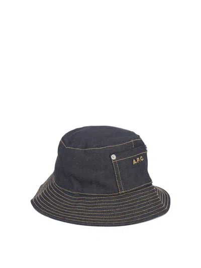 Apc A.p.c. Thais Bucket Hat In Blue