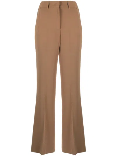 Alberto Biani Crepe High-waist Flared Trousers