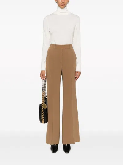 Alberto Biani Crepe High-waist Flared Trousers
