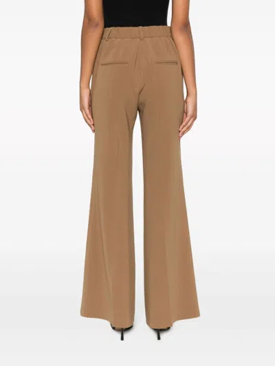 Alberto Biani Crepe High-waist Flared Trousers