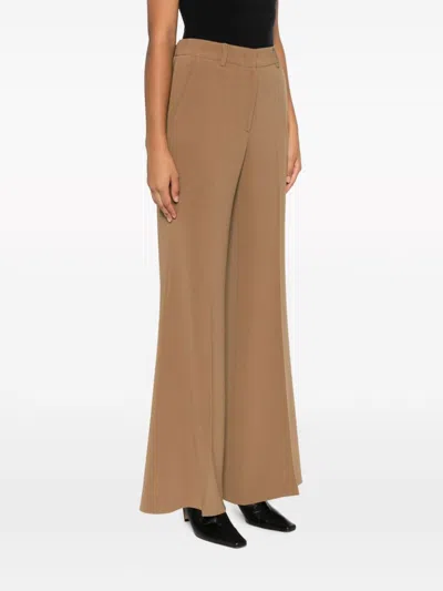 Alberto Biani Crepe High-waist Flared Trousers