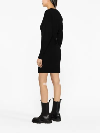 Alexander Mcqueen Mini Wool Twisted Dress