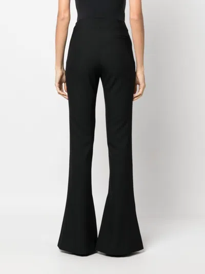 Ambush Women Black Flared Wool Trousers, 26 Luxury Pants For Women Darveys