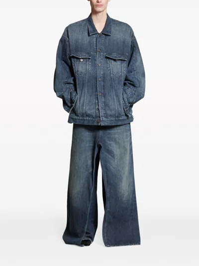 Balenciaga Jeansjacke Im Deconstructed-look