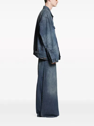 Balenciaga Jeansjacke Im Deconstructed-look