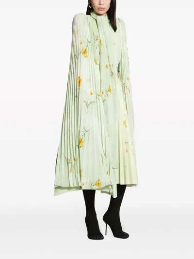 Balenciaga Cloak-inspired Floral Print Blouse