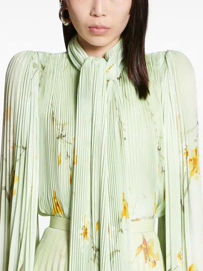 Balenciaga Cloak-inspired Floral Print Blouse