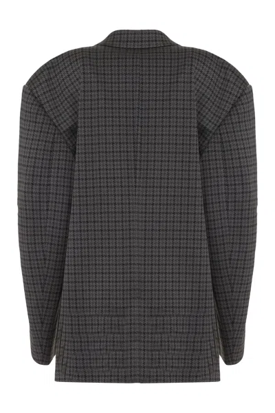 Balenciaga Tailored Single-breasted Houndstooth Blazer