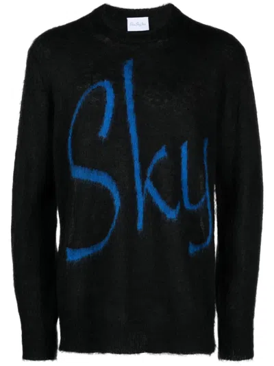 Blue Sky Inn Logo-jacquard Knitted Hoodie