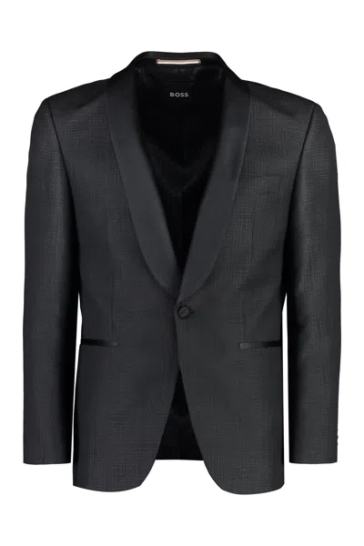 Hugo Boss Boss Single-breasted Virgin Wool Jacket