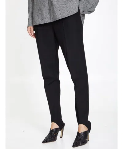 Bottega Veneta High-rise Cotton-blend Stirrup Pants