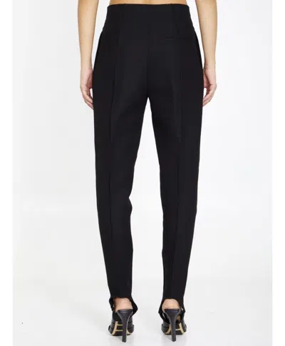 Bottega Veneta High-rise Cotton-blend Stirrup Pants