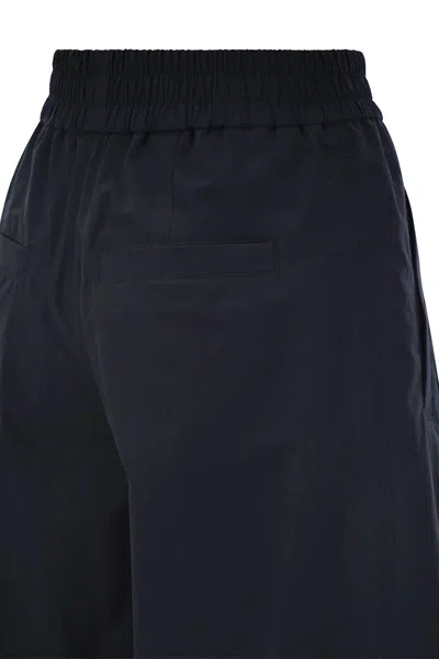 Brunello Cucinelli Women's Relaxed Light Cotton Trousers