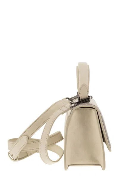 Brunello Cucinelli Suede Bag With Precious Contour