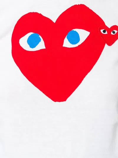 Comme Des Garçons Play Printed Red Heart T-shirt