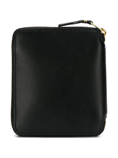 Comme Des Garçons Wallet Black Leather Wallet   Zip Around