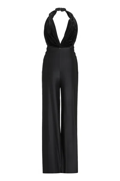 Costarellos Muti Jersey Gathered Low Cut Jumpsuit