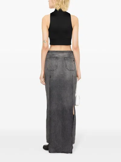 Courrèges Courreges Pre Cropped Track Vest In Black