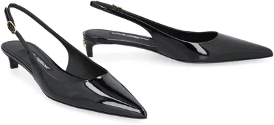 Dolce & Gabbana Patent Leather Cardinale Slingbacks