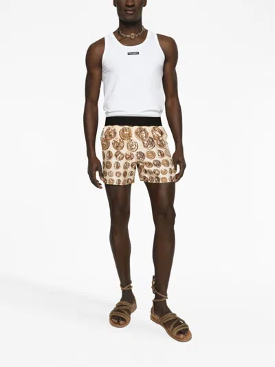 Dolce & Gabbana Men's Logo-patch Tank Top In White