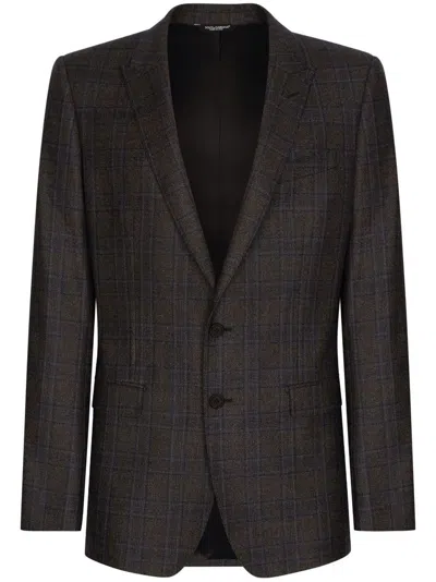 Dolce & Gabbana Men's Prince Of Wales Check Pattern Blazer