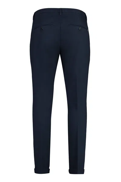 Dondup Gaubert Pants In Blue Cotton