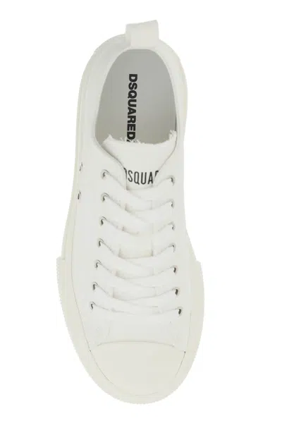 Dsquared2 Man Sneakers White Size 6.5 Textile Fibers