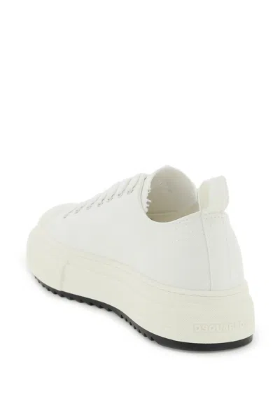 Dsquared2 Man Sneakers White Size 6.5 Textile Fibers