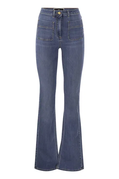 Elisabetta Franchi Women's Paw Jeans With Logo Plates