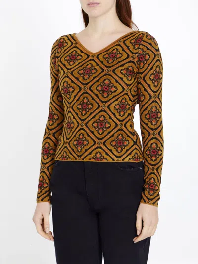 Etro Floral-jacquard Knitted Jumper