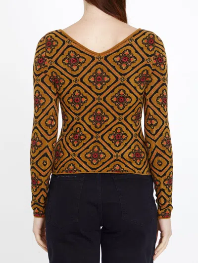 Etro Floral-jacquard Knitted Jumper