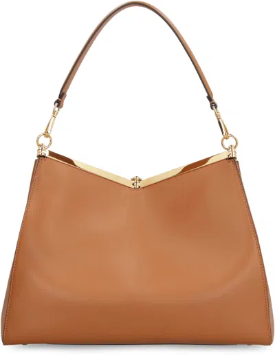 Etro Small Vela Leather Shoulder Bag