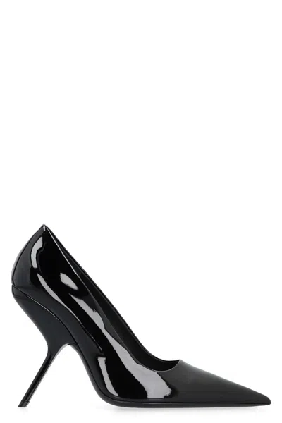 Ferragamo Eva 105mm Patent Leather Pumps