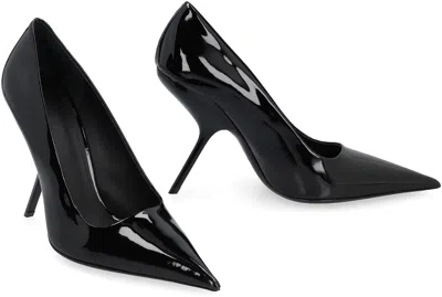 Ferragamo Eva 105mm Patent Leather Pumps
