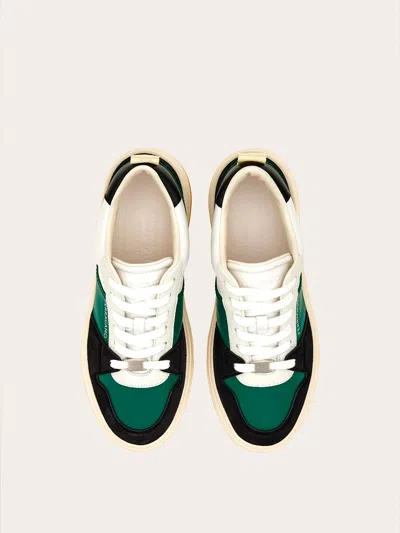 Ferragamo Gancini Low-top Sports Shoes With Outline