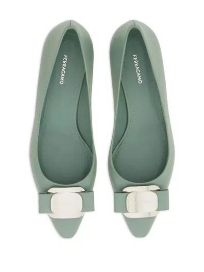 Ferragamo Zelma Pointed Toe Kitten Heel Pumps