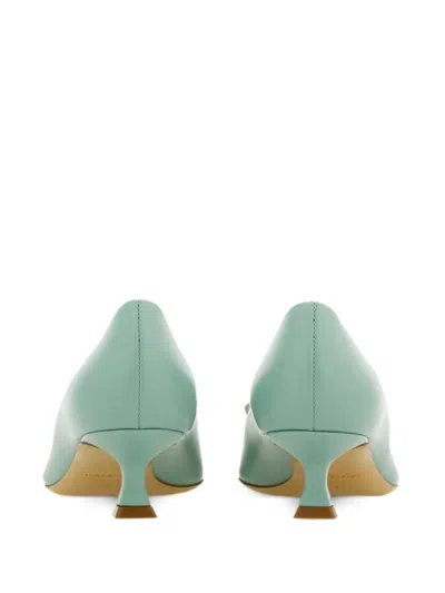Ferragamo Zelma Pointed Toe Kitten Heel Pumps