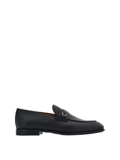 Ferragamo Man Moccasin With Gancini Ornament