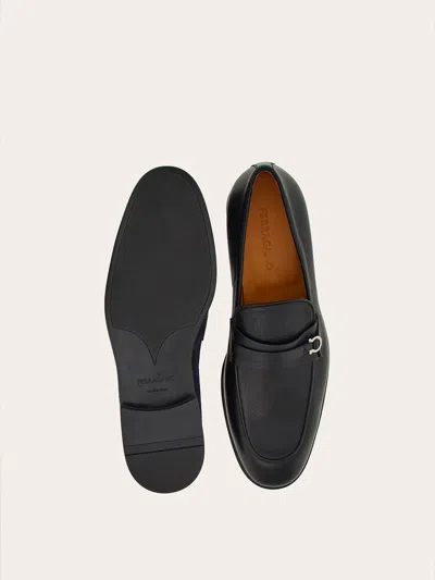 Ferragamo Man Moccasin With Gancini Ornament