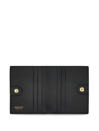 Ferragamo Wanda  Wallet With Gancini Closure In Patent Leather