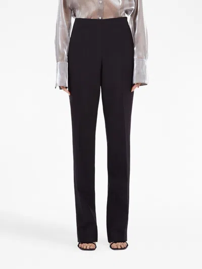 Ferragamo Pressed-crease Virgin Wool Tailored Trousers